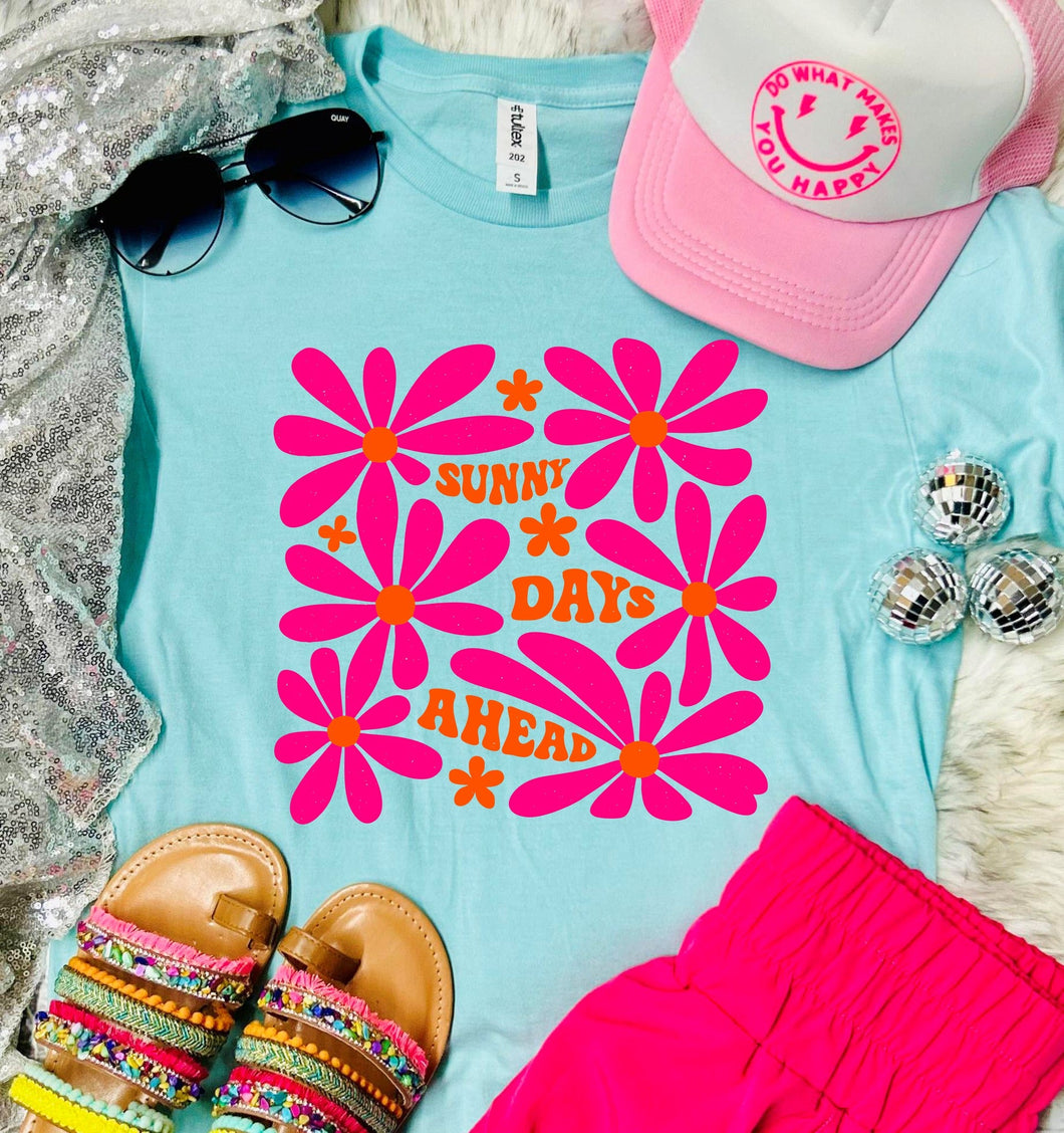 Sunny Days Ahead Retro Heather Purist Tee