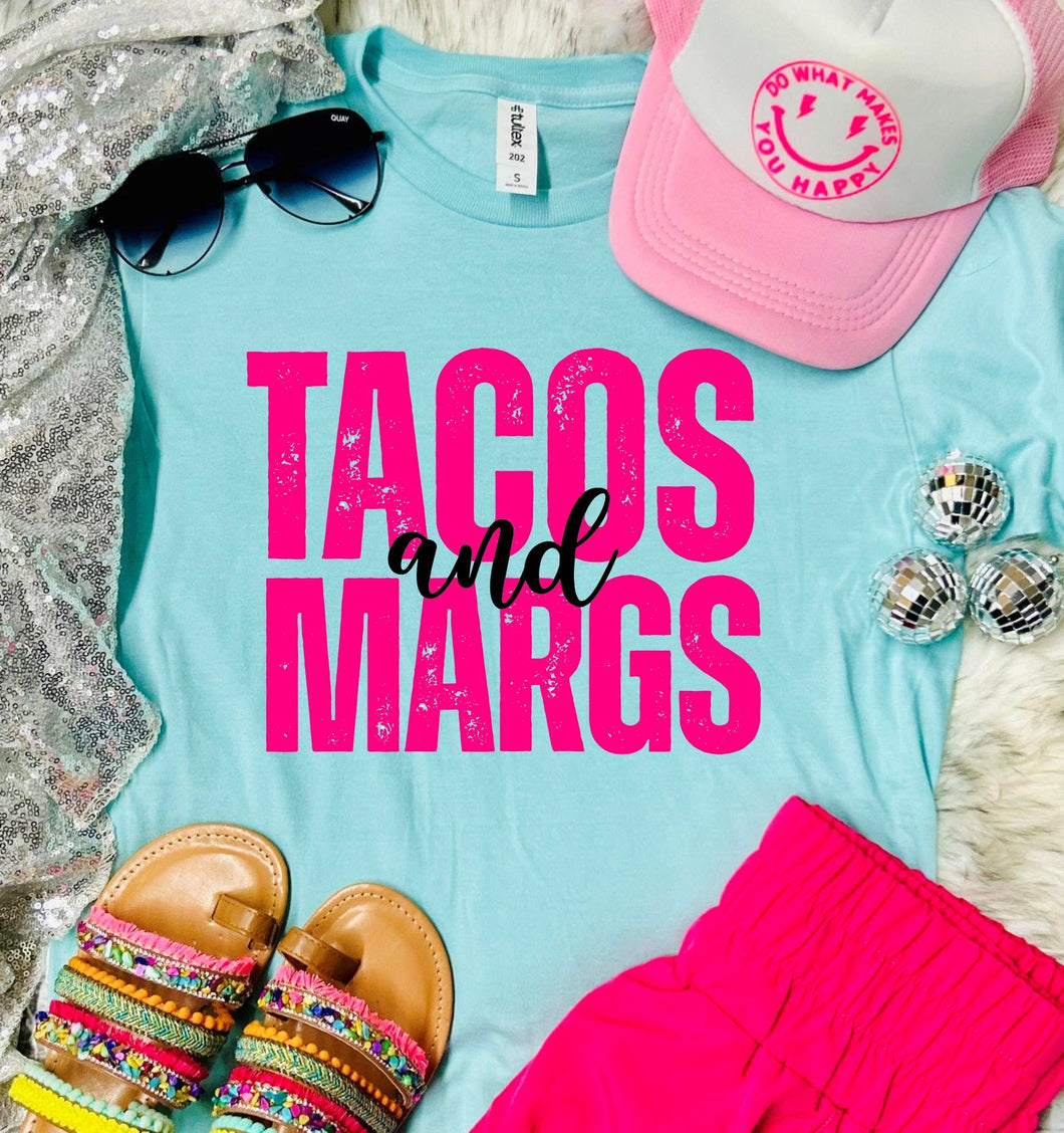 Tacos and Margs Distressed Heather Purist Tee