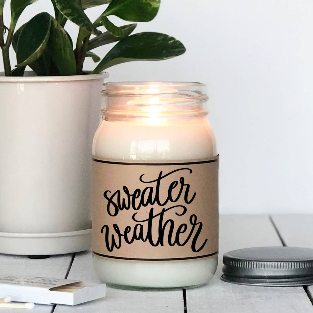 Sweater Weather |  Cranberry & Misteltoe Scented Candle