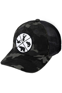 Wild Animal Symbol Embroidery Patch Ball Cap