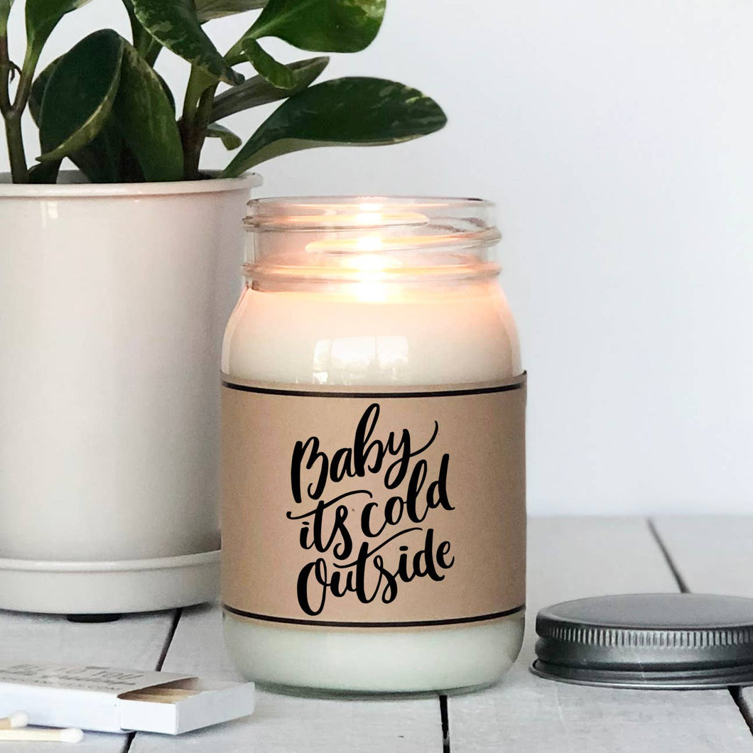 Baby, It's Cold Outside |  Candy Cane Scented Holiday Candle