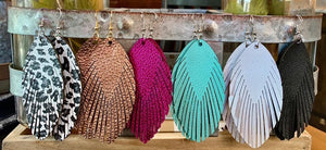 Feather Fringe Earrings