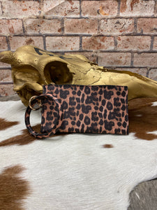 Leopard Keychain Wristlet