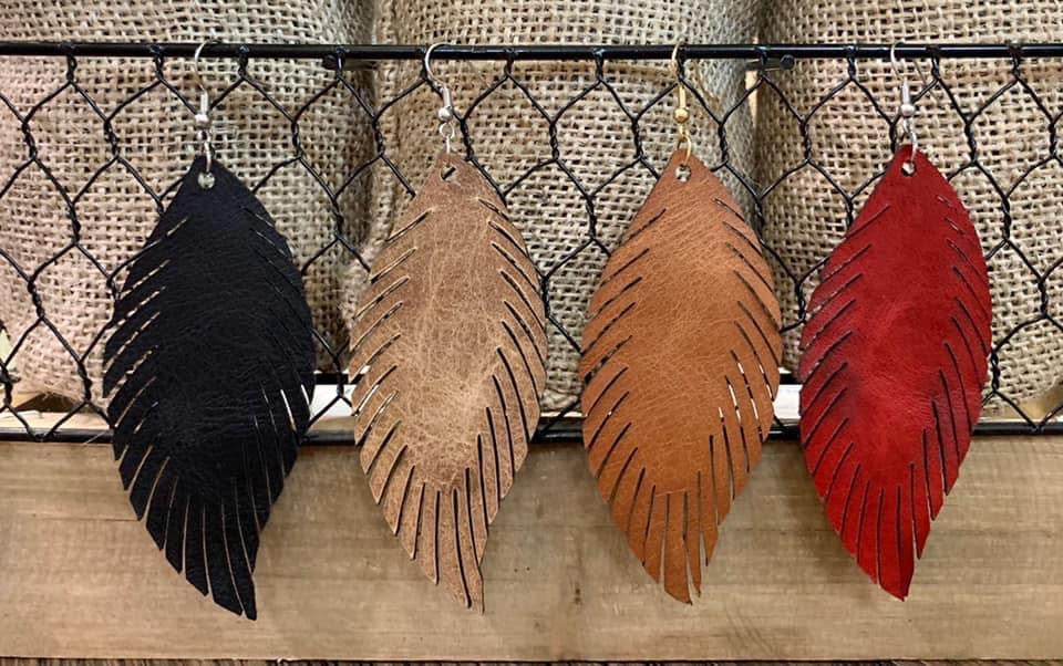 🍁Fall Feather Earrings